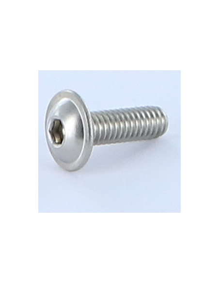 1 x Metalliruuvit BHC (Bombée Hexagonal creux / kupukantainen kuusiopää) Laippakanta M4X12 5 HC2 Ruostumaton teräs A4