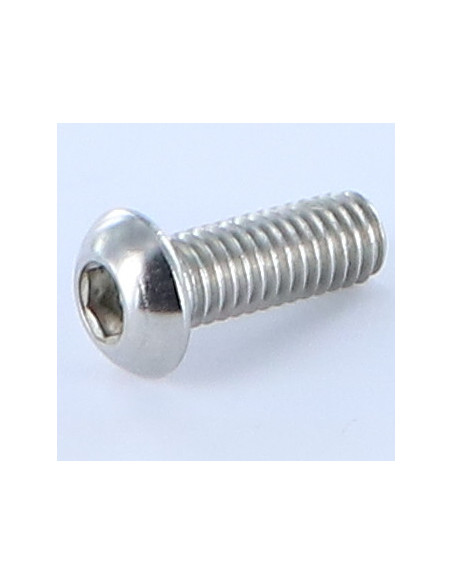 1 x Metalliruuvit BHC (Bombée Hexagonal creux / kupukantainen kuusiopää) M8X20 Kokonaan kierteytetty Avain 5 HC5