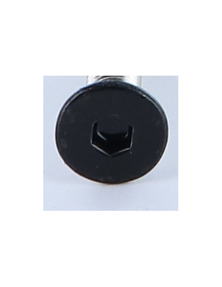 1 x Metalliruuvit Ruostumaton teräs A2 "FHC kuusioruuvi uppokannalla Avain 4 HC4 M6X40 RAL 9005 pikimusta 30 % BRIL