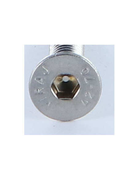 1 x Metalliruuvit Ruostumaton teräs A2 "FHC kuusioruuvi uppokannalla Avain 5 HC5 M8x50 Kokonaan kierteytetty