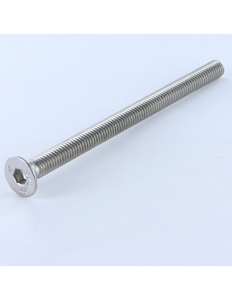 1 x Metalliruuvit Ruostumaton teräs A2 "FHC kuusioruuvi uppokannalla Avain 4 HC4 M6X50 Kokonaan kierteytetty