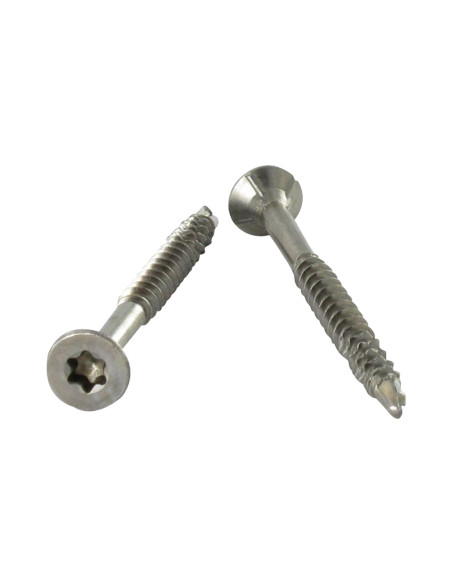 1 x Puuruuvi Itseporautuva ruuvi uppokantainen Uritettu 5x60 TORX T25 Ruostumaton teräs A2