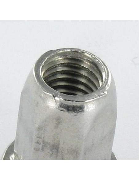 1 x Mutteri Kiristettävä Ruostumaton teräs Litteä pää Kuusikulmainen M6X16 INPTH 30