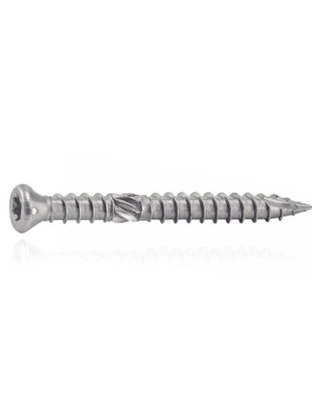 1 x Terassiruuvi Kaksoiskierre uppokantainen TORX T15 4X40 Ruostumaton teräs A4 T17