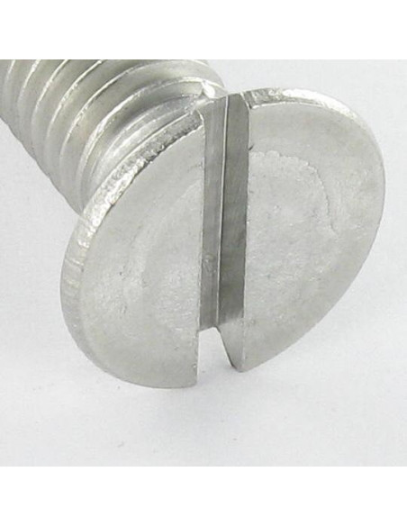 1 x Metalliruuvit uppokantainen Halkaistu M8X40 Ruostumaton teräs A4