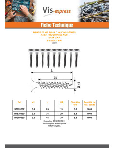 Ylioppilaskunta 50 PVC-ruuvi Spax GIX-A 3,9 x 45... 2