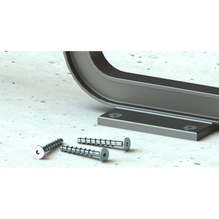 1 x Betoniruuvi uppokantainen TORX 5x40 Sinkitty teräs