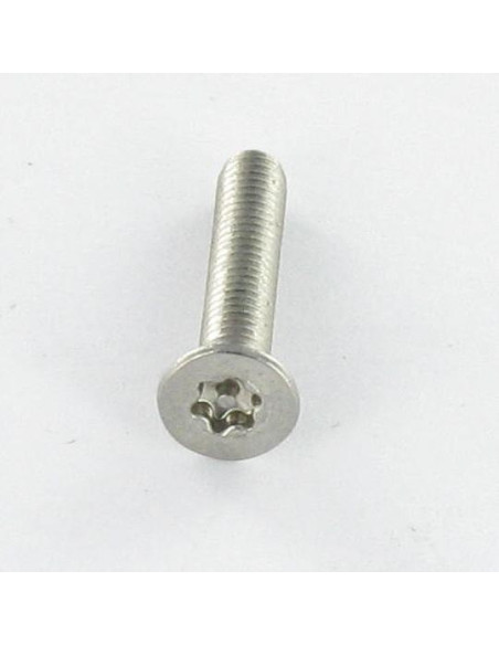 1 x Metalliruuvit Ruostumaton teräs A2 Väärinkäytöltä suojattu uppokantainen TORX T20 tapilla M4X12