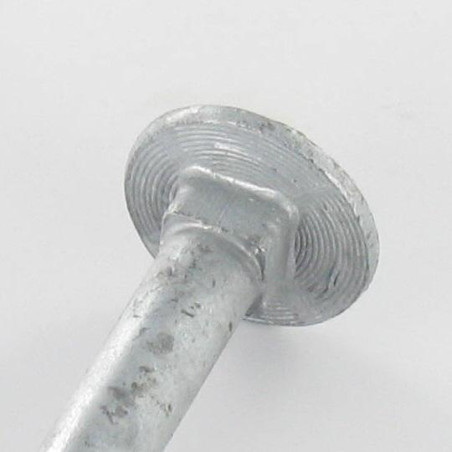 1 x Pultti (myydään mutterin kanssa) Pyöreä neliöpää laipalla M10X200 Osittain kierteytetty varmgalvanisert stål"