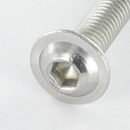 1 x Metalliruuvit BHC (Bombée Hexagonal creux / kupukantainen kuusiopää) Laippakanta M6X20 Avain 4 HC4 Ruostumaton
