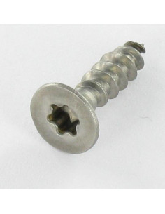 Puuruuvi Ruostumaton teräs A2 uppokantainen 6X180 TORX T25