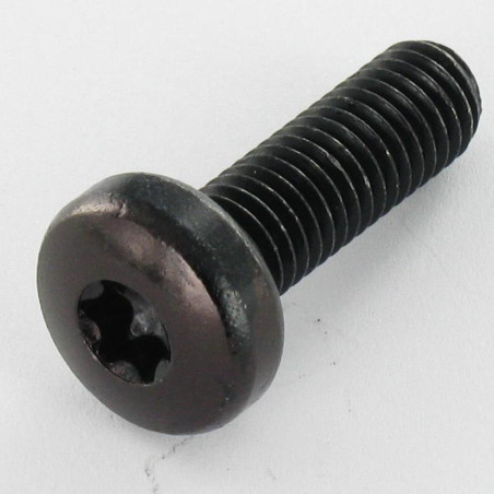 1 x Metalliruuvit leveä kupukantainen M4X10 TORX T20 Musta sinkitty teräs