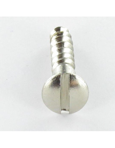 1 x Puuruuvi Messinkikromi Kupumainen uppokanta...