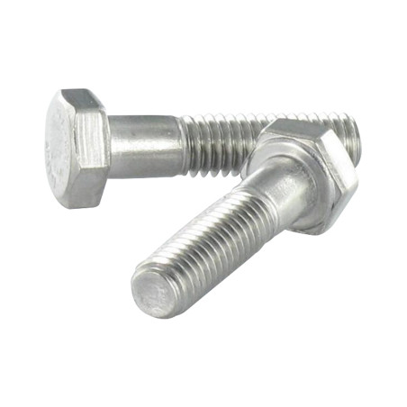 1 x "Pultin runko Kuusiopää TH 5/8X 3 1/2" Osittain kierteytetty "UNC tai vastaava BSW Ruostumaton teräs A2