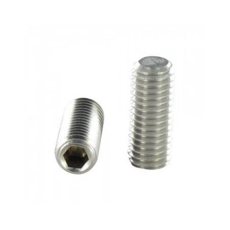 1 x Metalliruuvit Päätön kuusiokoloruuvi (sthc / sans tête six pans creux) M10X18 Litteä pää Ruostumaton teräs A4