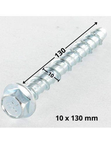 1 x Betoniruuvi Kuusiopää TH Laippakanta 12X130...