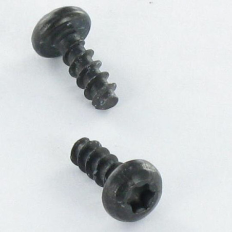 1 x Puuruuvi Pyöreä pää TORX T20 4X16 Kärjetön Musta sinkitty teräs