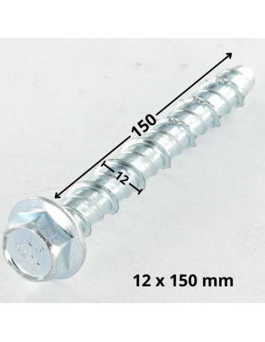 1 x Betoniruuvi Kuusiopää TH Laippakanta 14x150...