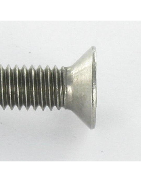 1 x Metalliruuvit Väärinkäytöltä suojattu uppokantainen Snake eyes M6X40 Ruostumaton teräs A2