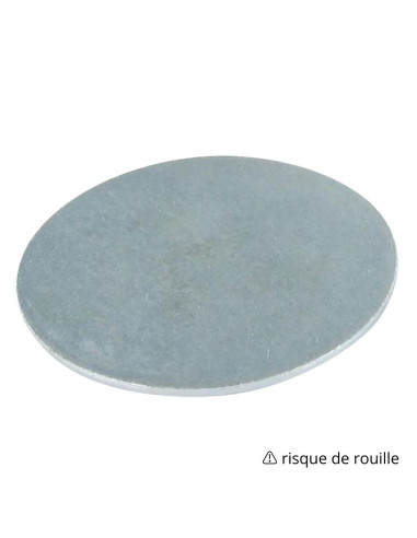 1 x Aluslevy / reiätön levy 130X5 Raakateräs