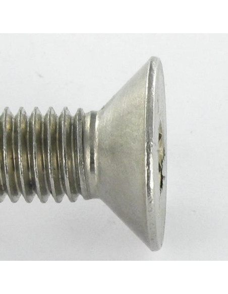 1 x Metalliruuvit Ruostumaton teräs A2 Väärinkäytöltä suojattu "FHC kuusioruuvi uppokannalla Avain 6 HC6 tapilla