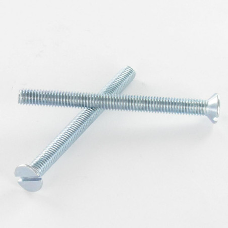 1 x Metalliruuvit uppokantainen Halkaistu M5X70 Sinkitty teräs