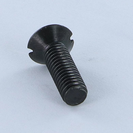 1 x Metalliruuvit uppokantainen Halkaistu M6X20 Musta sinkitty teräs