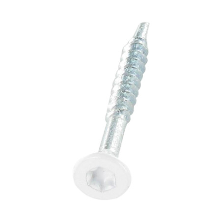 1 x Puuruuvi Medium uppokantainen Uritettu TORX T20 4X35 Kierteytetty kohteessa 24 Sinkitty teräs RAL 9010