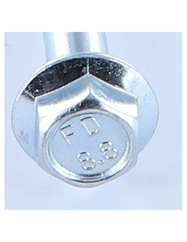 1 x Metalliruuvit Kuusiopää TH M10X60 Osittain...