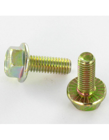 1 x Metalliruuvit Kuusiopää TH M6X8 Uritettu...