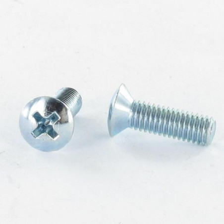 1 x Metalliruuvit Kupumainen uppokanta Pozi M5X20 Sinkitty teräs