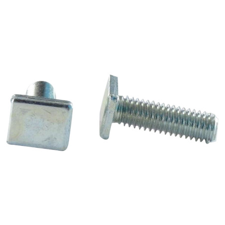 1 x Metalliruuvit Suorakulmainen pää M6X20 9,5 x 12 x 2 Sinkitty teräs