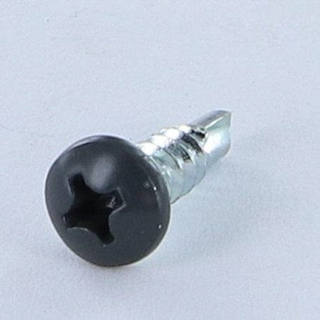 1 x Itseporautuva ruuvi Kupumainen lieriöpää Phillips 3,9 x 13 Sinkitty teräs RAL 7016 antrasiitinharmaa