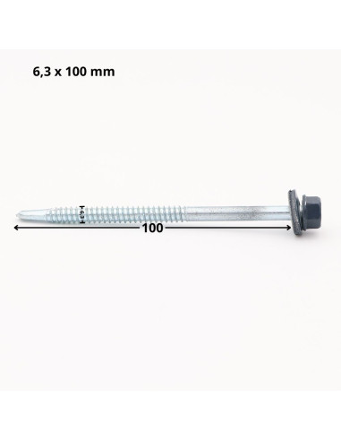 1 x Itseporautuva ruuvi Kuusiopää TH 6,3x100...