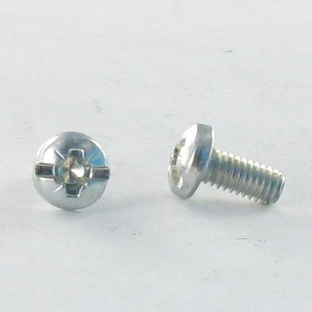 1 x Metalliruuvit Suuri kupumainen lieriöpää POZI ja halkaistu M3,5X7,5 A/CHANF Sinkitty teräs