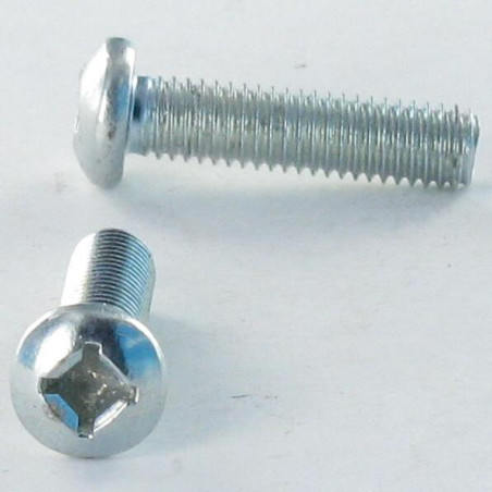 1 x Metalliruuvit Lieriöpää M5X12 Neliö Phillips QP2 Sinkitty teräs