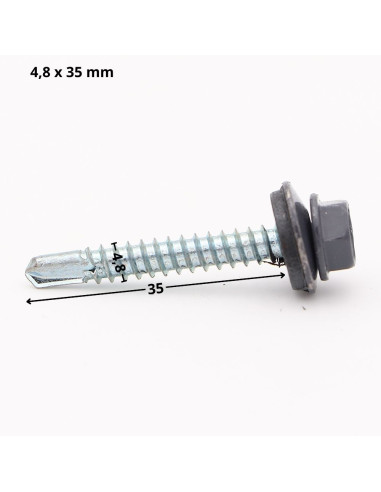 1 x Itseporautuva ruuvi Kuusiopää TH 4,8x35...