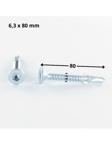 1 x Itseporautuva ruuvi uppokantainen TORX T30...
