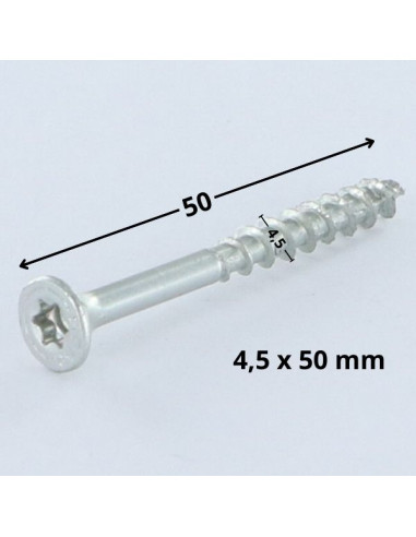 1 x Ruuvi Spax uppokantainen TORX T20 4,5x50...