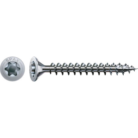 1 x Spax Puuruuvi uppokantainen TORX T20 4,5X20 Kokonaan kierteytetty WIROX