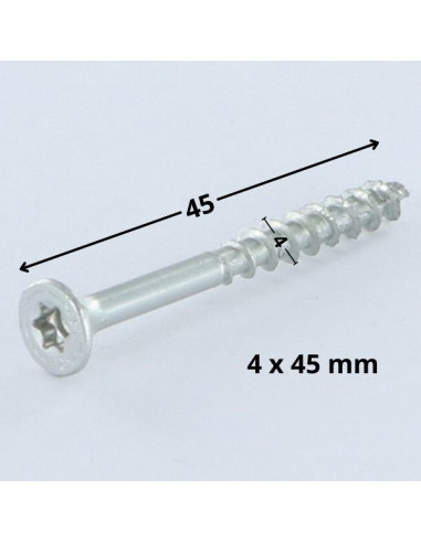 1 x Ruuvi Spax uppokantainen TORX T20 4X45...