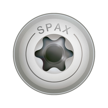 1 x Spax "Ruuvi rakennuspuutavaraan Ruostumaton teräs A2 8x120 Kokonaan kierteytetty TORX T40