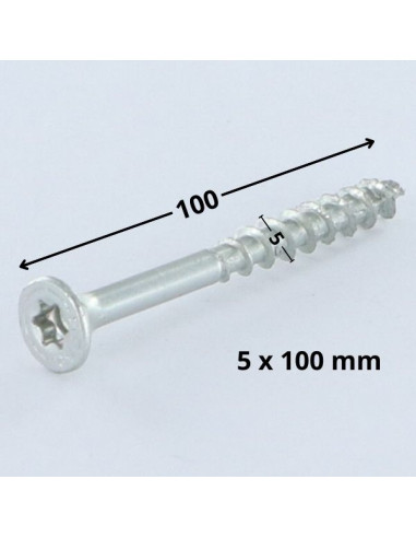 1 x Ruuvi Spax uppokantainen TORX T20 5x100...