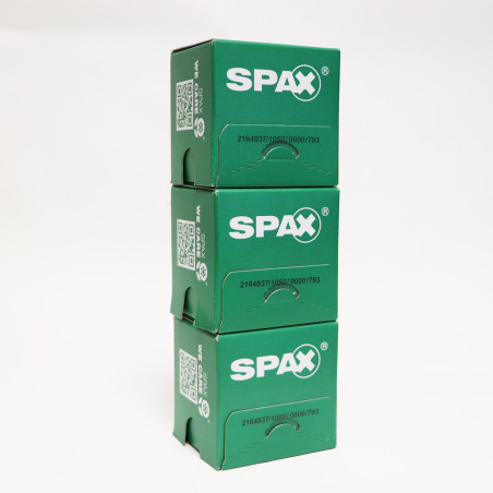 1 x Spax Puuruuvi uppokantainen TORX T20 4X40 Kierteytetty kohteessa 35 Musta sinkitty teräs