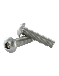 Metalliruuvit Ruostumaton teräs A2 BHC (Bombée Hexagonal...