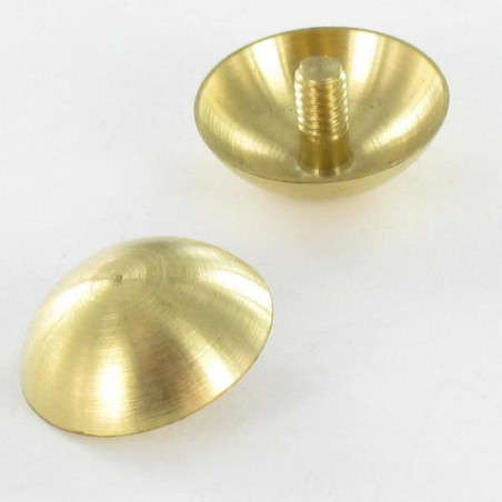 1 x Pään suojus PYÖRISTÄÄ. Messinki Halkaisija 15 anko M3X5.4