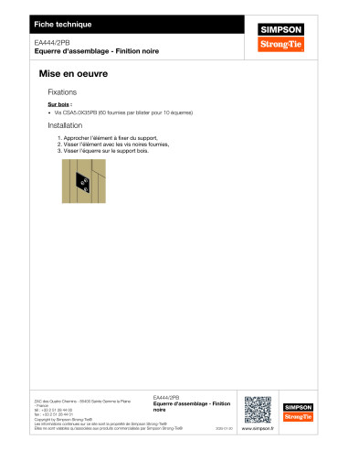 1 x Kulmalevyt SIMPSON Strong Tie 40x40x40...