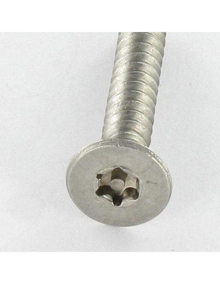 1 x Levyruuvi Väärinkäytöltä suojattu Ruostumaton teräs A2 uppokantainen TORX T15 tapilla 3,5 x 13