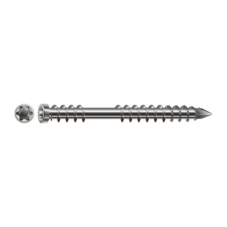 1 x Spax Terassiruuvi Lieriöpää TORX T25 5x60 Ruostumaton teräs A2
