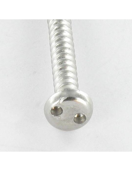 1 x Levyruuvi Väärinkäytöltä suojattu Lieriöpää Snake eyes 4,8x38 Ruostumaton teräs A2